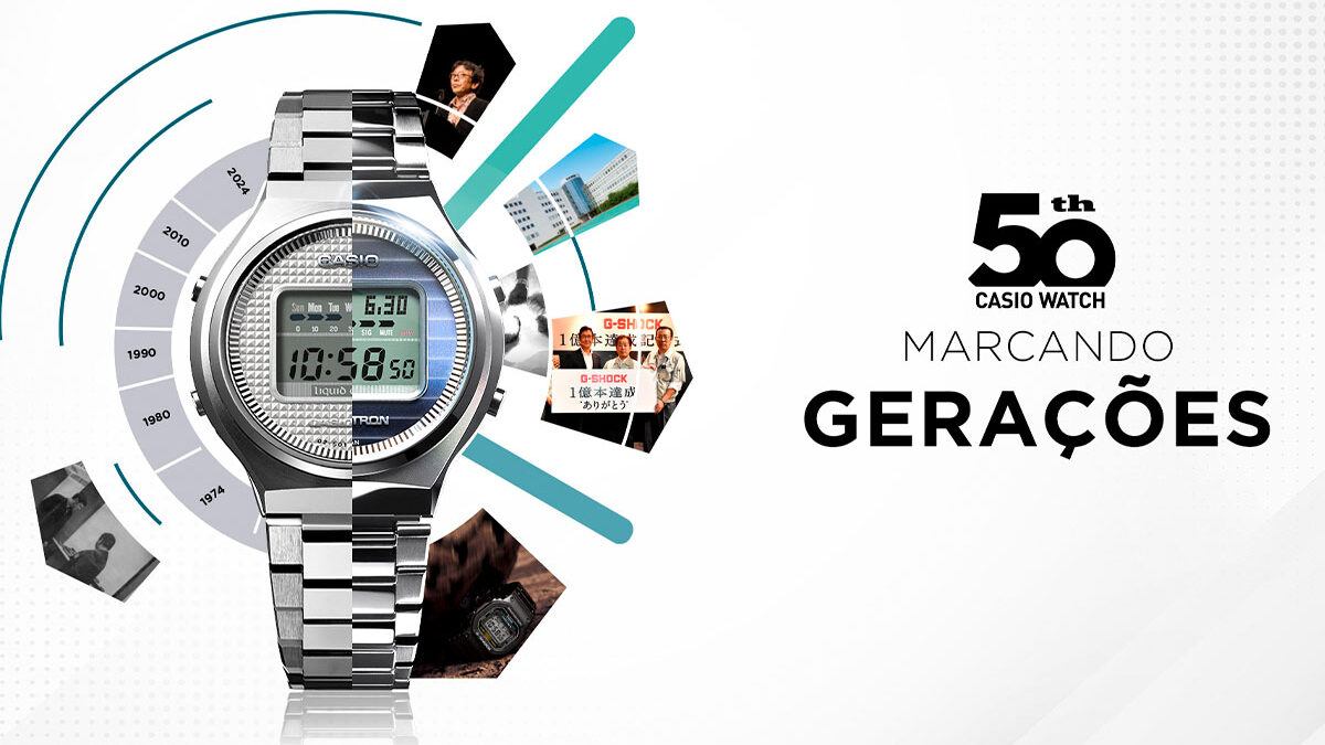Casio Celebra 50 anos recriando o icônico Casiotron, o primeiro